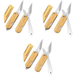 HASTHIP Grafting Cutter Tool 3 in 1 for Gardening featuring Wooden Handle and Steel Cleft