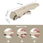 HASTHIP Secure Anti Slip Handle for Handleless Cookware featuring Squeeze to Lock Grip | Heat Resistant One Button Release