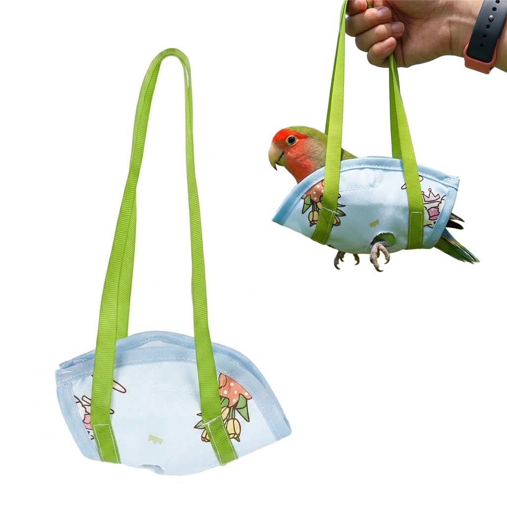 HASTHIP Escape Proof Bird Carrier Harness Bag for Parakeets & Lovebirds XL
