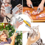 HASTHIP® 30PCS Cut Resistant Finger Cots,Reusable Finger Sleeves & Guards,Fingertip Protector Covers Anti-Slip Thumb Protection Gloves for Kitchen Craft Sculpture Glove Life Extender