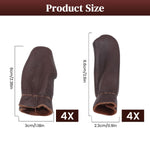 HASTHIP Finger Protector for Sewing and Needle Felting with Non Slip Grip | 8PCS Synthetic Leather Set