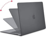 HASTHIP® Funda Dura para MacBook Air 13.3 Pulgadas M1 A2337 A2179 A1932, Protector Resistente al Agua y a los Arañazos, Carcasa Rígida Compatible con Apple Mac Book Air 2020 2019 2018 - Negro