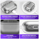 HASTHIP® Compatible with Samsung Galaxy Buds 3 Case & Galaxy Buds 3 Pro Case, Protective TPU Clear Case with Lanyard, Fashion Earbuds Case Cover, Headphone Accessories