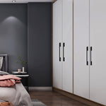 HASTHIP Cabinet Pulls for Kitchen and Vanity with 12.4 in Ergonomic Grip | Sleek Black Aluminum Handles