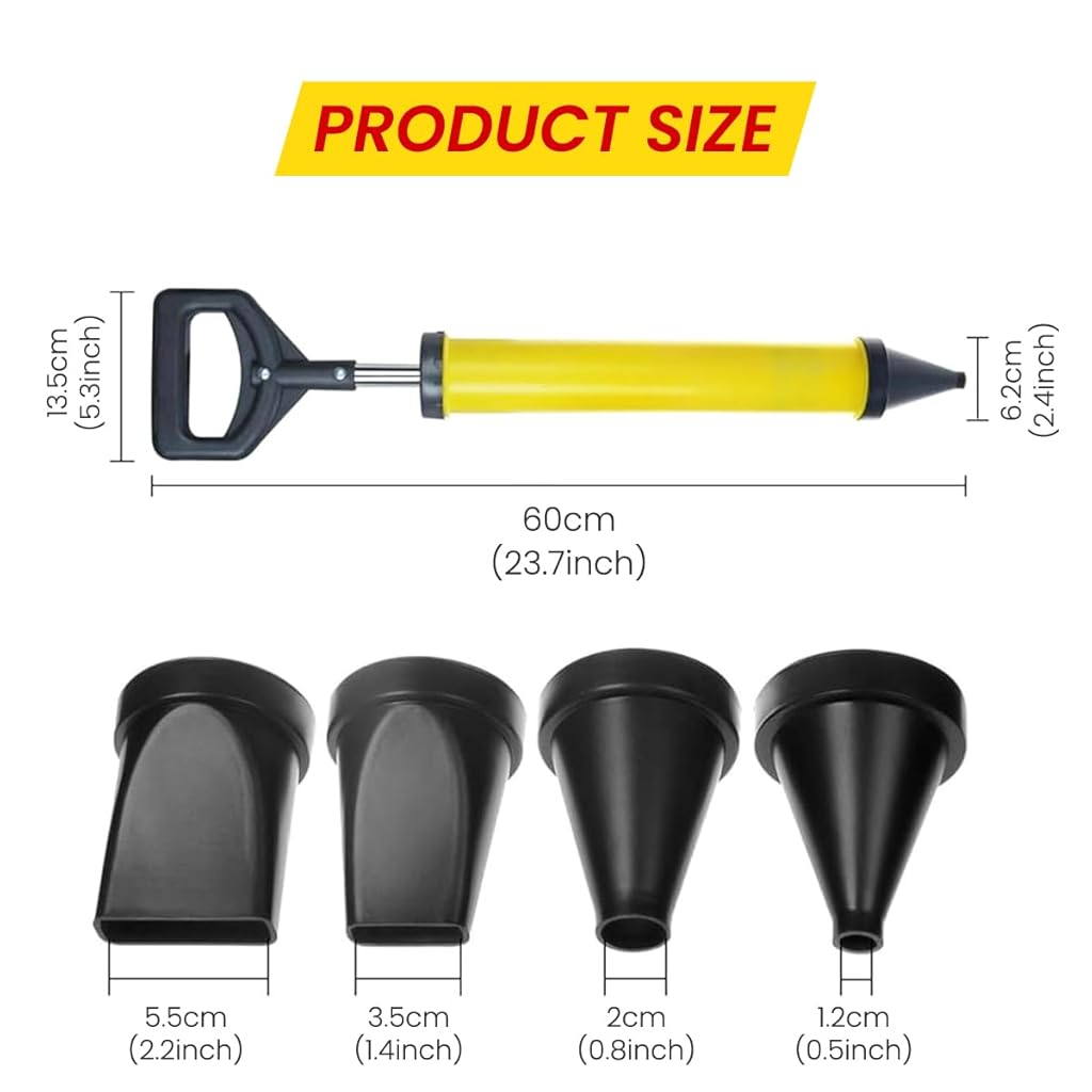 HASTHIP® Caulking Gun with 4 Type of Nozzles
