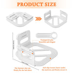 HASTHIP Fitted Sheet Fasteners Set for Secure Mattress Corners with Slide In Pin | Pack of 4