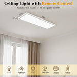Hasthip 48W LED Ceiling Light with Remote Control & Dimmable Design