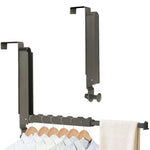 HASTHIP Folding Wall Hanging Bar for Clothes and Towels featuring Dual Install Design | Aluminum Alloy Space Saver
