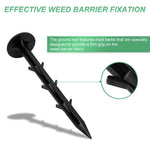 HASTHIP Plastic Landscape Staples for Garden Fabric Securing 100 pcs 11 cm | UV-Resistant Barbed Design
