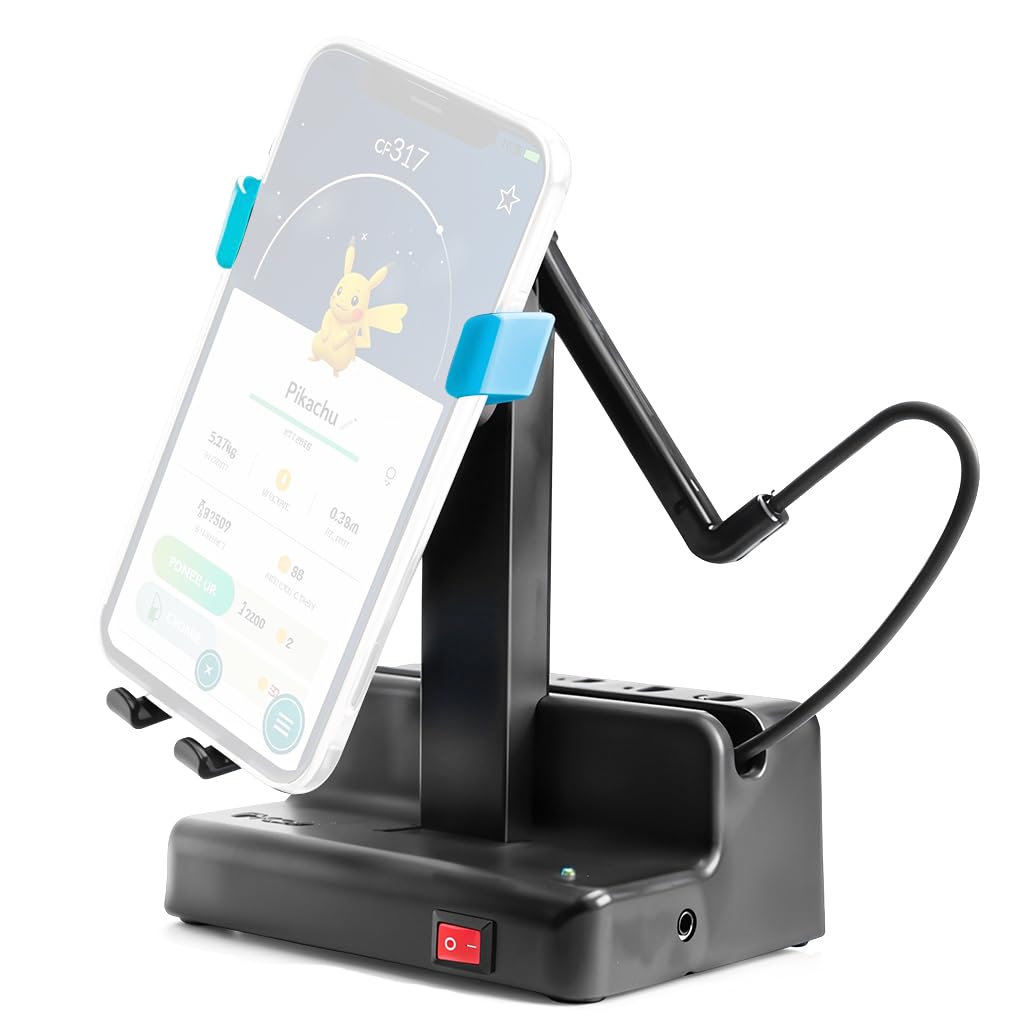 HASTHIP® Mini Escaladora de Pasos para Teléfonos hasta 6.5'',Simulador de Caminata Eléctrico Silencioso con Interruptor,USB Plug and Play,Dispositivo Automático Conteo Pasos para