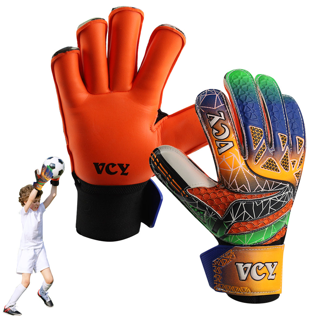 HASTHIP® Soccer Gloves, Goalie Gloves, Goalkeeper Gloves with Fingersave, Ultimate Grip Football Goalie Gloves with Strong Receiver, American Football for Men, Boys, Youth, Adult, Kids