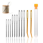 HASTHIP Sewing Needle Kit for DIY and Upholstery with 11 Pieces and Bent Tip Design | Stainless Steel
