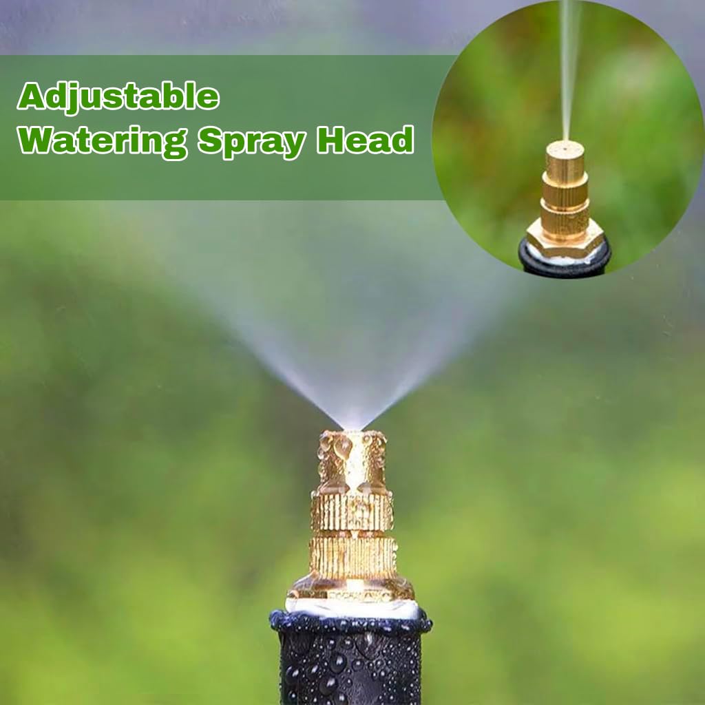 HASTHIP Gardening Sprinklers for Lawn and Greenhouse | 10Pcs Adjustable Copper Nozzles