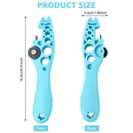 Ampule Cutter with 5 Replaceable Grinding Wheels, Ampoule Cutter for Doctors, Glass Bottle Cutter, Ampule Breaker, Suitable for Home Daily or Medical Use, Cut The Ampoule (Blue)