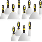 HASTHIP Putty Scraper Knives Set for Drywall and Plaster with Ergonomic Handles | 4 Sizes 5 4 3 1.5 in