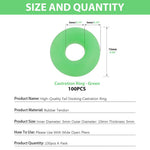 HASTHIP Lamb Tail Docking Rings 100 pcs 0.24 in Inner Diameter Rubber for Newborns | Bloodless Elastrator Application