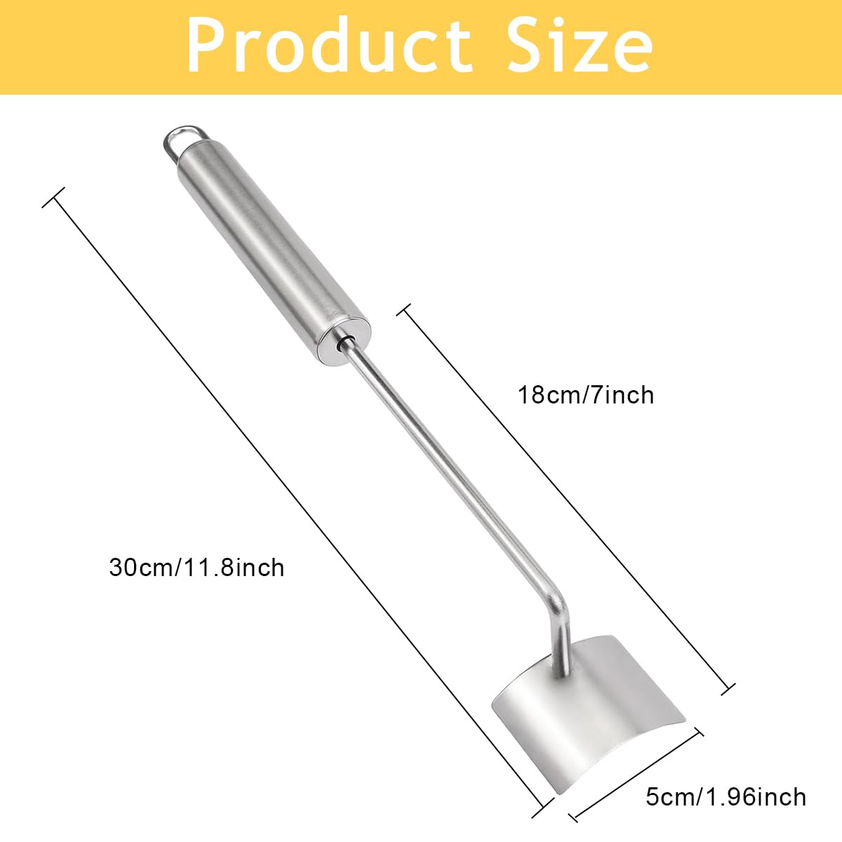 HASTHIP® Kitchen Corn Peeler Kernels Stripper Stainless Steel Corn Peeler Anti-Slip Long Handle Corn Peeler Quick Corn Stripper Remover Kitchen Corn Peeler for Salad, Corn Juice
