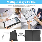 HASTHIP® Large A4 Clipboard File Folder, 2-in-1 Dual-Layer Design, Dry Erase Plastic Nursing Clipboard Box, High Capacity Clipboard Folder for Teacher Coaches, School & Office Supplies