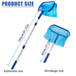 HASTHIP Swimming Pool Cleaning Net for Home with 44–105cm Retractable Handle | Aluminum and Polypropylene Mesh Leaf Skimmer