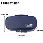 HASTHIP Large Capacity Pencil Case for School with 4 Layer Compartments and Combination Lock | Waterproof Blue Storage Box for Boys and Girls