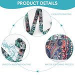 HASTHIP® 5.5ft Yoga Mat Carrying Strap With Fashionable Green Mandala Print, Durable Nylon Design, Lightweight, Adjustable Mat Holder Carrier Sling, Ideal For Studio, Gym & Outdoor Use