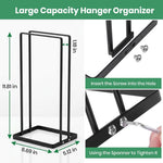 HASTHIP Stackable Hanger Storage Rack in Carbon Steel, Matte Finish, Holds Up to 100 Hangers