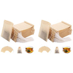 HASTHIP Disposable Tea Filter Bags for Loose Tea with Drawstring Leak Proof Design Pack of 100
