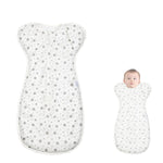 HASTHIP® Manta Envolvente para Recién Nacidos 100% Algodón,Saco de Dormir para Bebé 0-3 Meses con Cremallera Bidireccional,Envoltura Suave y Transpirable Evitar el Reflejo de
