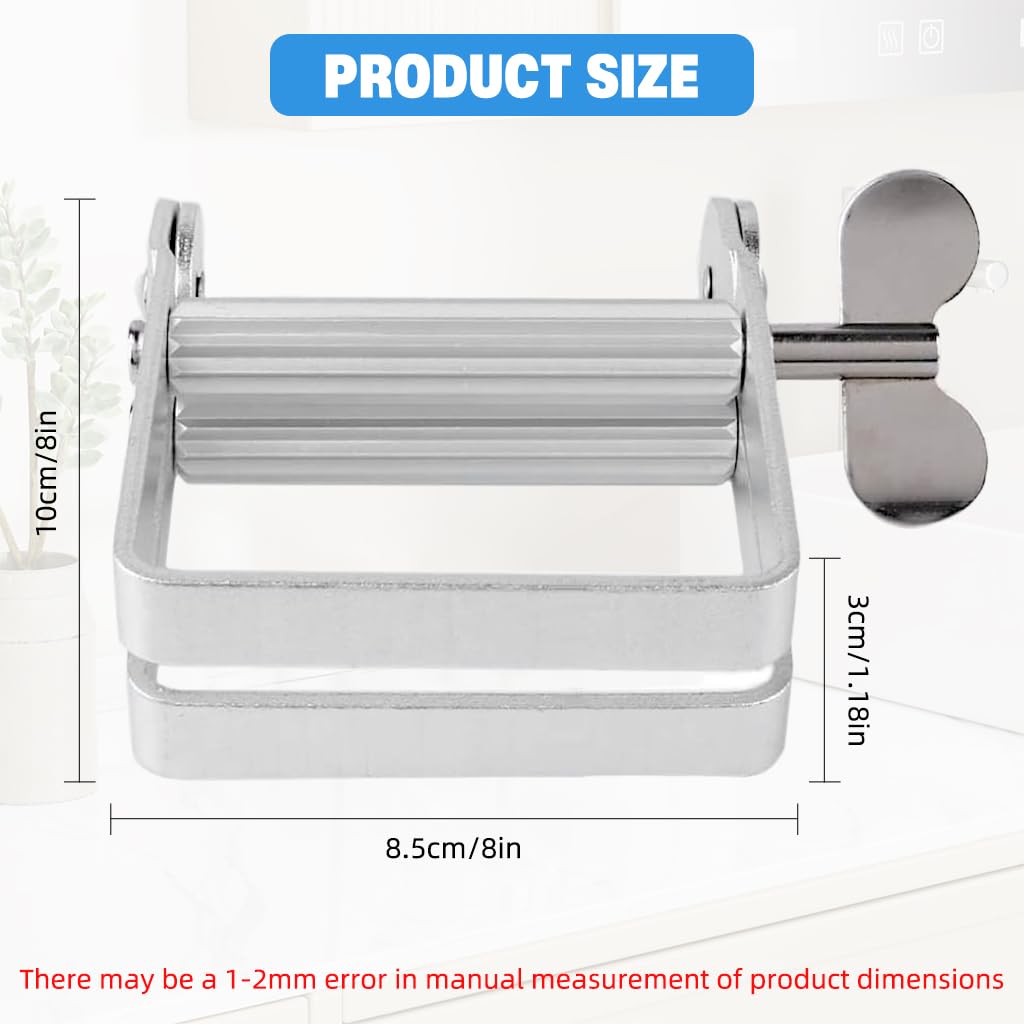 HASTHIP Metal Tube Toothpaste Squeezer for Hair Dye and Creams featuring Roller Mechanism