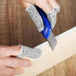 HASTHIP® 30PCS Cut Resistant Finger Cots,Reusable Finger Sleeves & Guards,Fingertip Protector Covers Anti-Slip Thumb Protection Gloves for Kitchen Craft Sculpture Glove Life Extender