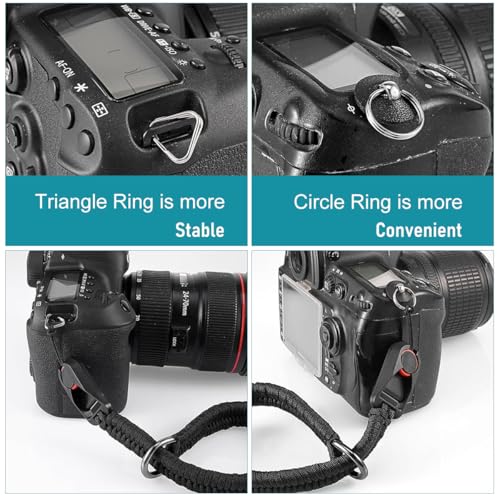 HASTHIP® Camera Wrist Strap, Nylon Camera Hand Strap for Instant Cameras, SLR Cameras, Small Mirrorless Camera, Braided Wrist Strap Hand Strap Quick Release Rope Camera Wrist Rrap Strap, 34cm/13.4inch