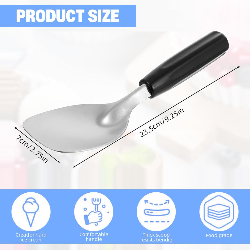 HASTHIP Espresso Frothing Spade for Ice Cream and Desserts with 9.9 in Length | Stainless Steel 18/8 and Bakelite Handle
