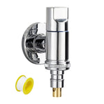 HASTHIP Laundry Faucet for Washing Machine and Dishwasher with 1/2 inch Fitting | Brass Chrome Finish Featuring Automatic Shut Off