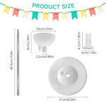 HASTHIP Balloon Column Stand Kit for Party Decorations featuring 6.5 ft Retractable Metal Pole