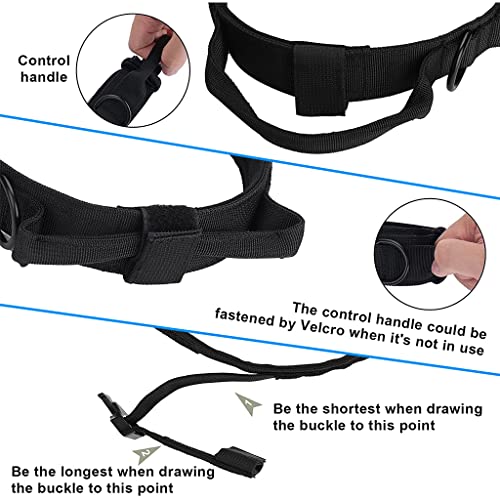 HASTHIP® Dogs Collar Adjustable Nylon Tactical Dog Collar with Strap
