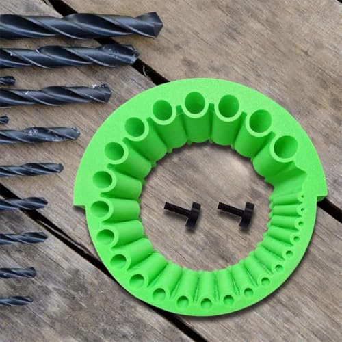 HASTHIP® Drill Bit Sharpener Attachment for Angle Grinder, 20-Groove Tilt System, Universal Sharpening Tool for 2-13mm Drill Bits, Electric Disc Cutter Accessory for DIY & Professional Use