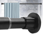 HASTHIP Shower Curtain Rod for Bathroom and Window with Spring-Loaded Mechanism 43.3–78.7 in Stainless Steel