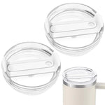 HASTHIP Replacement Lids for 40oz Tumbler with Straw Hole featuring Splash Proof Seal | BPA Free 2Pcs Set