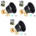 HASTHIP Brass Sprayer Nozzle for Garden and Agriculture with Adjustable 2 Spray Modes 3PCS