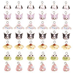HASTHIP® 42pcs Charms for Bracelet Making, 7-Design Pendant Charms for Jewelry Making, Mini Cinnamoroll Kuromi Bracelet Charms, Cartoon Resin Jewellery Charms for DIY Necklace, Crafts, Phone Charms