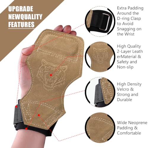 HASTHIP® Weight Lifting Wrist Strap with Padded Support Belt, Anti-Slip