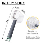 HASTHIP Kitchen Peeler for Fruits and Vegetables with Peel Collection Bin and Ergonomic Handle