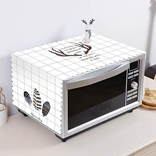 HASTHIP® 35*95 cm Microwave OvenDust Proof Cover Modern Design Deer Print, white