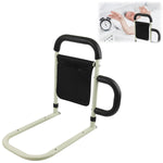 HASTHIP Bed Rail for Elderly Assistance with Anti Slip Handle and Wide Stable Base | Stainless Steel Support for Home Care