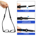 HASTHIP Kids Glasses Straps with Adjustable Elastic Anti Slip Retainer 9pcs for Children | Fits 18–27cm
