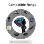 HASTHIP® Car Charger, 120W Car Cigarette Lighter Splitter with QC3.0 & 3.1A USB Ports 12V/24V Car Charger Car Lighter Adapter with LED Voltage Display Car Charger Fast Charging for GPS Dash Cam Phone
