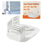 HASTHIP Fitted Sheet Fasteners Set for Secure Mattress Corners with Slide In Pin | Pack of 4