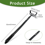 HASTHIP Gardening Weeder for Soil Cultivation featuring 4 Claws and 19.6 in Handle | Manganese Steel Tool
