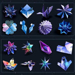 HASTHIP® 100 Sheets Double Sided Origami Paper for Kids Grown-ups 12 Vibrant Designs Beautiful Galaxy Outer Space Easy Folding Scrapbook Arts Crafts School 6x6 inch 200PCS