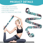 HASTHIP® 5.5ft Yoga Mat Carrying Strap With Fashionable Green Mandala Print, Durable Nylon Design, Lightweight, Adjustable Mat Holder Carrier Sling, Ideal For Studio, Gym & Outdoor Use